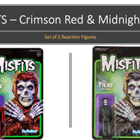 Misfits - Crimson Red & Midnight Black Fiend Set of (2) ReAction Figures by Super 7