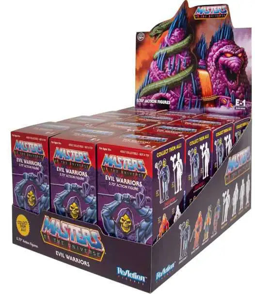 Masters of the Universe - EVIL Warriors Reaction figures - Blind Box Flat 12 pieces by Super 7