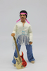 Jimi Hendrix - Woodstock Jimi with Flocked Hair Action Figure by MEGO