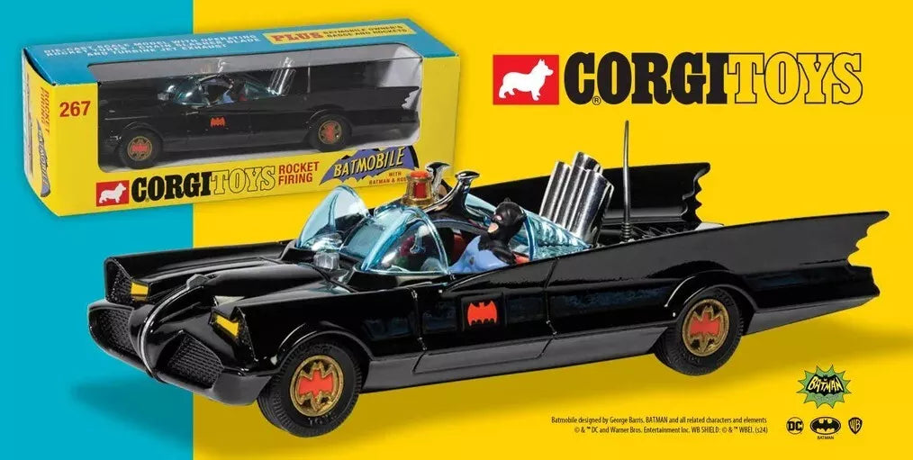 Batman - 1966 Batmobile and Figures 1:46 Scale Die-Cast Display