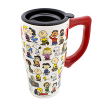 Peanuts - Character Collage 18oz Ceramic Travel Mug by Spoontiques, Inc.