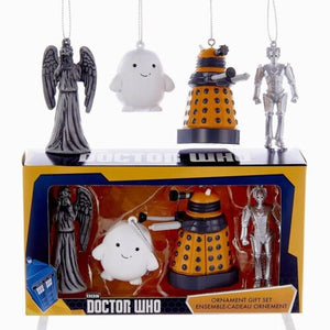 Doctor Who - Doctor Who 2D assorted set of 4 Ornaments in Gift Box by Kurt Adler Inc.