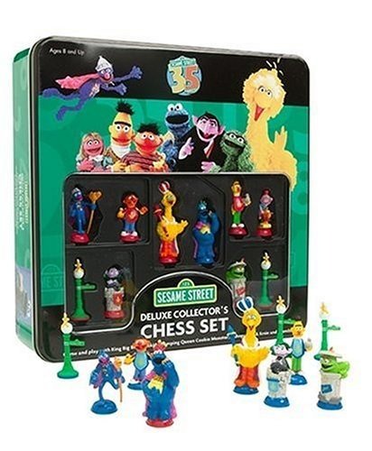 Sesame Street - Collector's Edition Deluxe CHESS SET Game Non-Mint