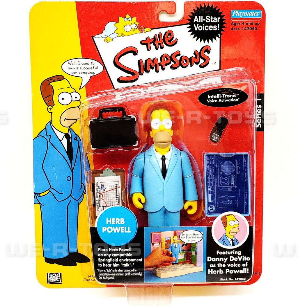 The Simpsons - All-Star Voices HERB POWELL Interactive Figure by Playmates Toys