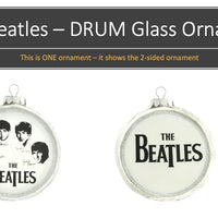 Beatles - Drum GLASS Ornament by Kat & Annie