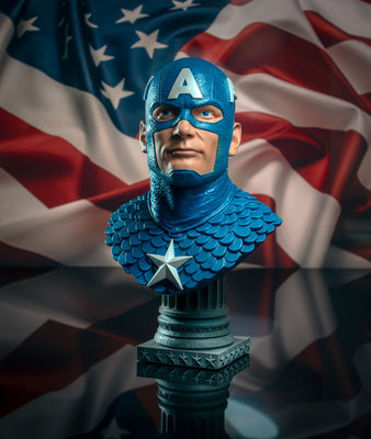 Marvel Comics  - Captain America Legends in 3-Dimensions 1:2 Scale BUST by Diamond Select