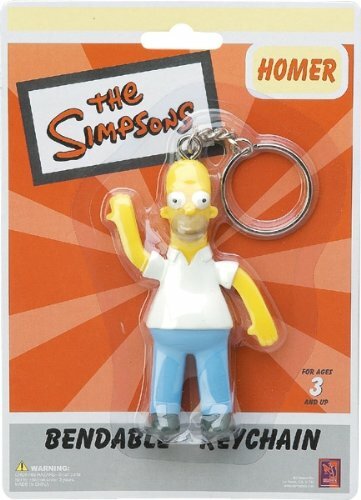 Simpsons - Homer Simpson Bendable Keyring Keychain