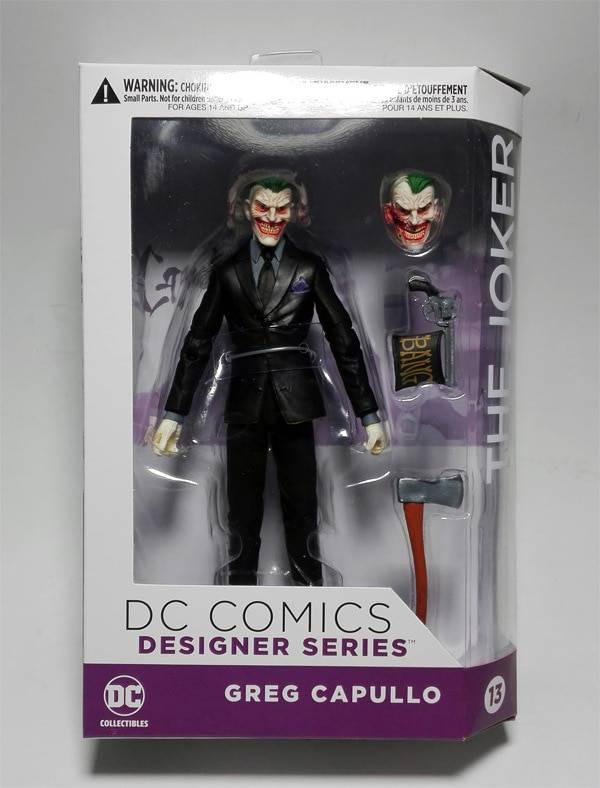 DC Collectibles - Serie de diseño de Greg Capullo JOKER Figura de acción 