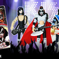 KISS - Unmasked 3 3/4-Inch Series 1 Complete Set of 4 Action Figures