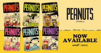 PEANUTS - Series 1 Set of 6 pieces ReAction 3 3/4-Inch Retro Action Figures Super 7