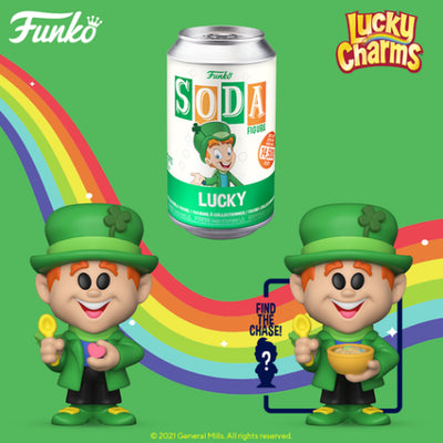 General Mills - Lucky Charms The Leprechaun Vinyl Figure in SODA Can by Funko