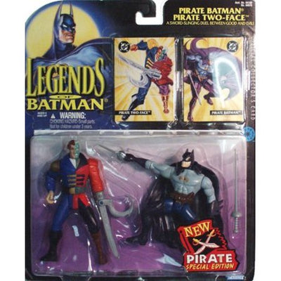 Legends of Batman - Juego de figuras de acción de 2 caras de pirata Batman y pirata de dos caras
