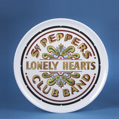 Bandeja de servicio de melamina redonda con cabeza de tambor Sgt Peppers de los Beatles