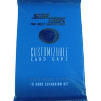 Star Trek - Paquete de refuerzo personalizable de próxima generación (juego de expansión de 15 cartas)