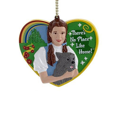 Wizard of Oz - Dorothy and Toto Theres No Place Like Home  Clip On Ornament by Kurt Adler Inc.