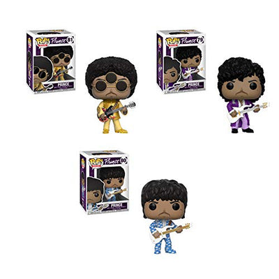 ¡Funkopop! Rocks: Prince Set de 3: Purple Rain, La vuelta al mundo en un día y 3rd Eye Girl