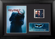 Batman Dark Knight Movie - Joker "Why So Serious" Minicell Film Cell Framed Art by Film Cells