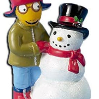 Arthur - Arthur & Snowman Ornament by Kurt Adler Inc. SALE