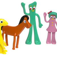 The Original Gumby and Friends Bendable Poseable 5-Piece Collectible Set