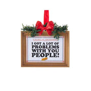 Kurt Adler Festivus Frame With Saying Ornament