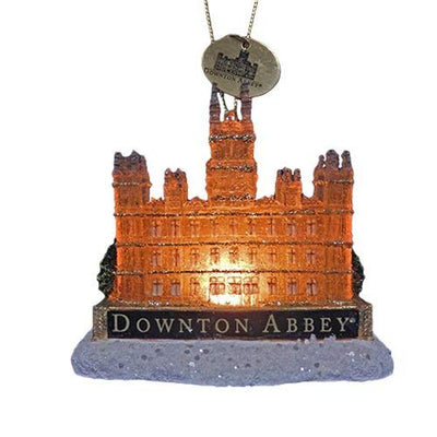 Adorno de castillo iluminado de Kurt Adler Downton Abbey