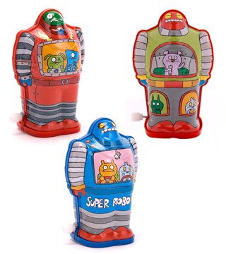 Ugly Doll Wind Up Tin Robots