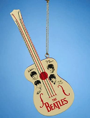 Beatles - Retro Guitar Faces Ornament by Kurt Adler Inc.