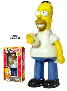 The Simpsons - Tin Action Toy Smiling Homer