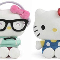 GUND Hello Kitty 9.5" Kawaii Style Plush Bundle with 9.5" Classic Outfit Plush
