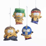 South Park - Juego de 4 piezas de adornos de luchadores de Kurt Adler Inc.