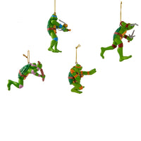 Kurt Adler Teenage Mutant Ninja Turtles Ornament (Set of 4), 2.5 to 3.5"
