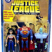 Justice League Unlimited Wonder Woman, Superman, & Brainiac Action Figure Set