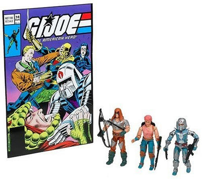 GI Joe 3.75 Figura 3-Pack Value Pack #74 Zartan, Cobra Commander y Zarana Cobra Enemy