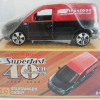 Matchbox 2009 Superfast 40 Aniversario Volkswagen Caddy Rojo/Negro #10