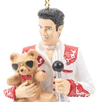 Elvis Presley - Elvis with Teddy Bear Ornament by Kurt Adler Inc.