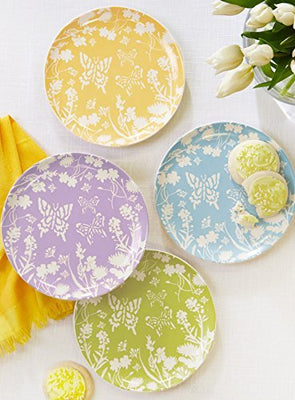 Two's Company Butterfly Appetizer Plates - Set of 4