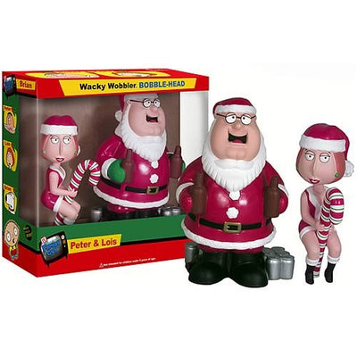 Padre de familia - Peter & Lois Christmas Wacky Wobbler Bobblehead Set de Funko