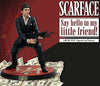 Scarface - Tony Montana "Say Hello to my Little Friend" Figura de iconos de la película con soporte de SD Toyz 