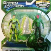 Green Lantern - Juego de figuras de acción de 2 paquetes de Hal Jordan y Sinestro de Mattel 