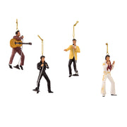 Elvis Presley - ELVIS Set de regalo de 4 piezas de adornos de Kurt Adler Inc.