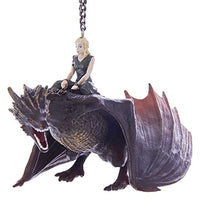 Juego de Tronos - Drogon &amp; Daenerys 5" Ornamento por Kurt Adler Inc.