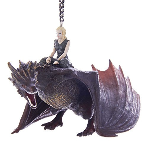 Juego de Tronos - Drogon &amp; Daenerys 5" Ornamento por Kurt Adler Inc.