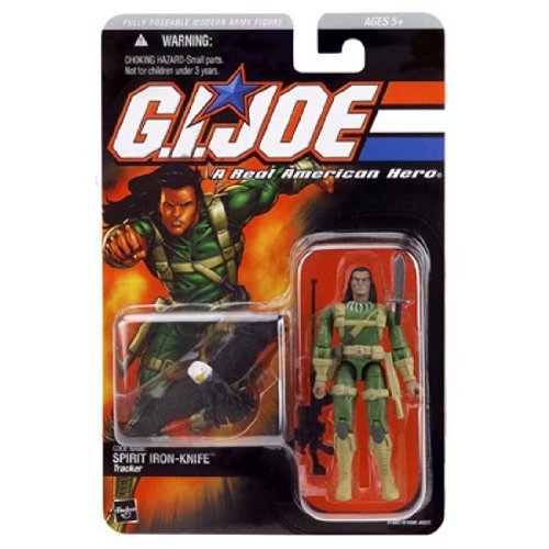 GI Joe - A Real American Spirit Iron-Knife &amp; Bald Eagle 3 3/4 "Figura de acción