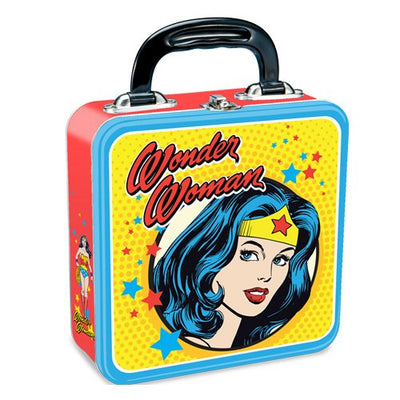 Vandor 75470 Wonder Woman - Bolso cuadrado de hojalata, multicolor
