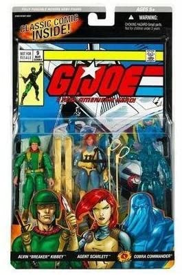 G.I. Joe - A Real American Hero Comic Book #9 3-pack set of 3 3/4 " Action Figures