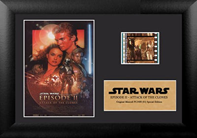 FILMCELLS Star Wars Episode IV A New Hope 11” x 13” Mini Montage Framed  Movie Presentation - Ten (10) 35 mm Film Cells - Special Edition Officially