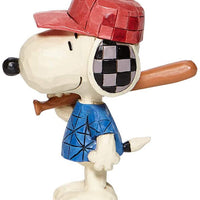 Peanuts - Snoopy Baseball Mini Figurine from Jim Shore by Enesco D56