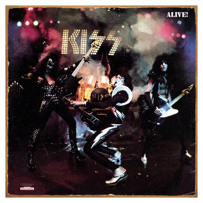 Vandor 87246 KISS Alive Album Cover Cartel de metal de calibre pesado, multicolor