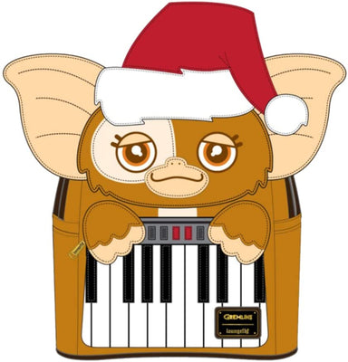 Gremlins - GIZMO Holiday Keyboard Double Strap Shoulder Mini Backpack by LOUNGEFLY