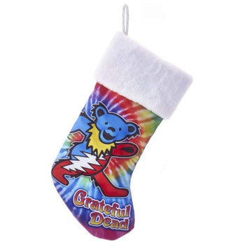 Kurt Adler 19" Grateful Dead Bear Printed Stocking